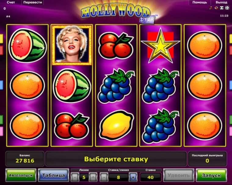 Play Hollywood Star slot CA