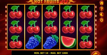 Hot Fruits 20: Slot machine