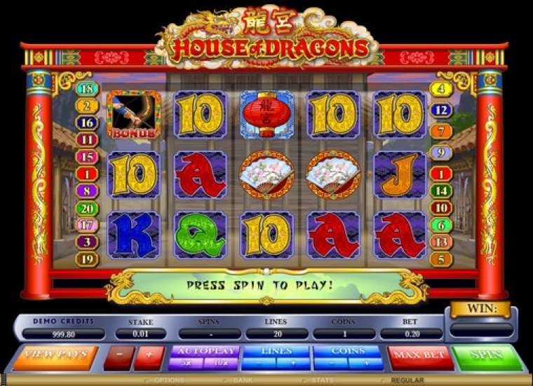 Play House of Dragons slot CA
