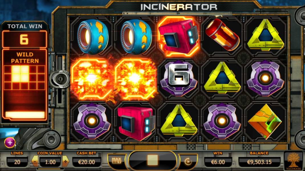 Incinerator slot