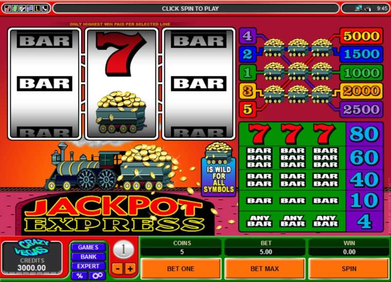 Play Jackpot Express slot CA