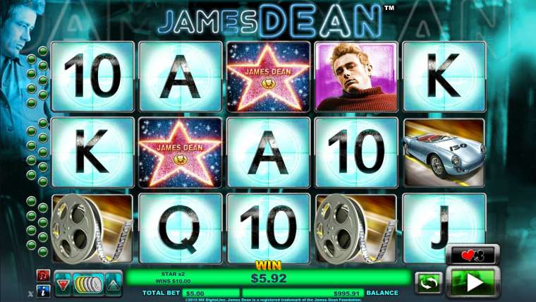 Play James Dean slot CA