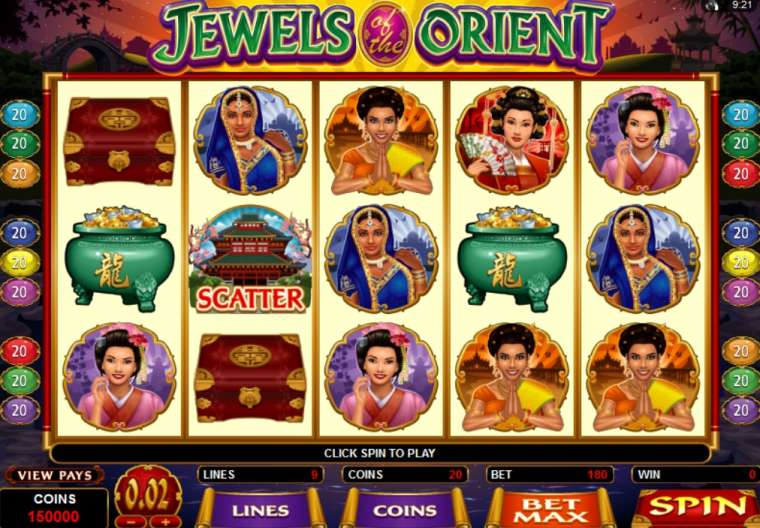 Play Jewels of the Orient slot CA