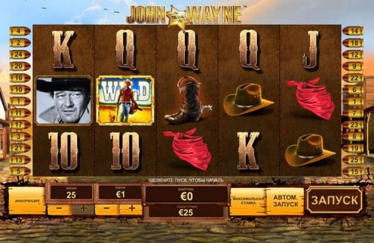 Play John Wayne slot CA