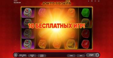 Joker Stoker Dice: Free spins and/or respins