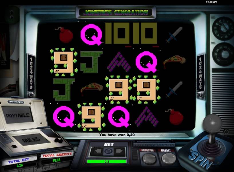 Joystick Generation slot