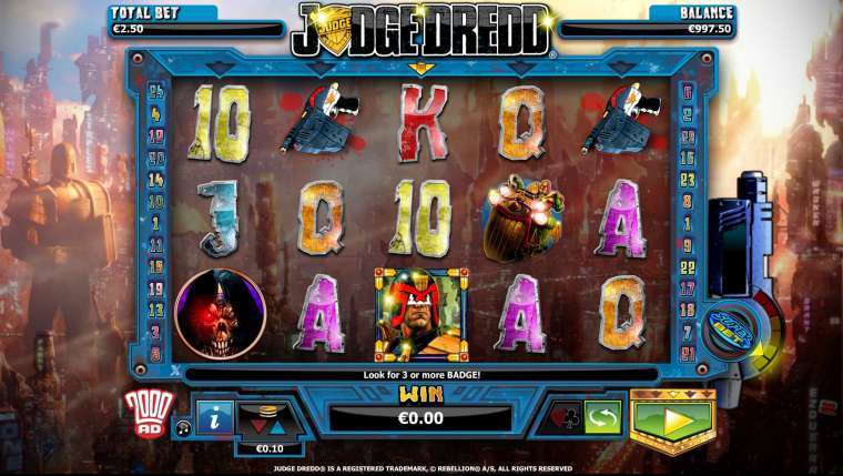 Play Judge Dredd slot CA