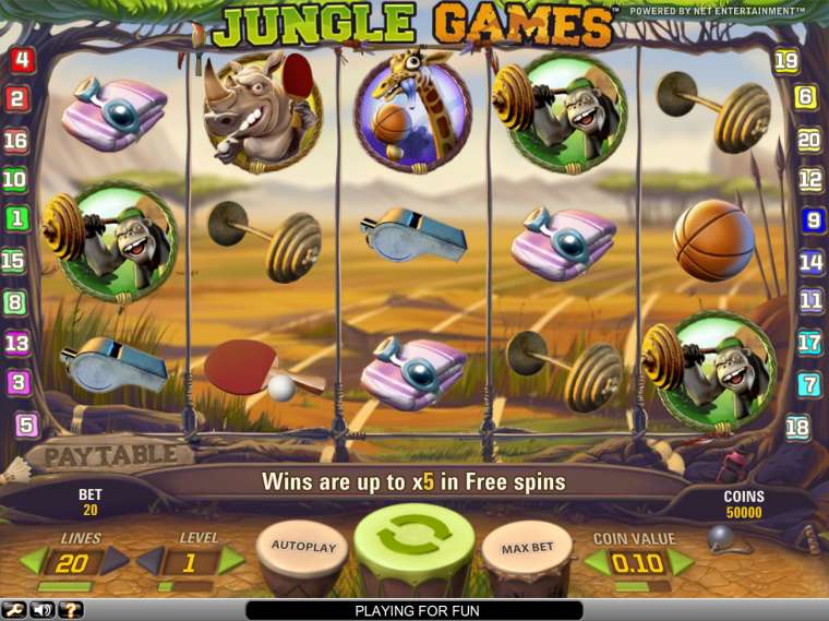 Play Jungle Games slot CA