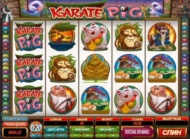 Play Karate Pig slot CA