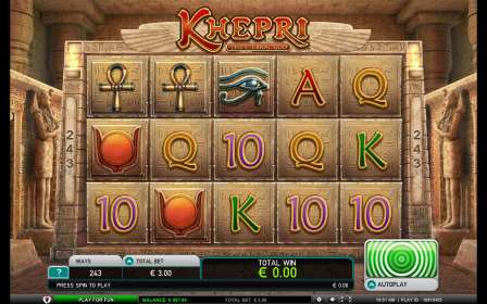 Khepri – The Eternal God by Leander Games CA