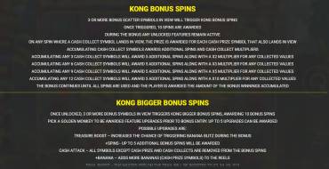 King Kong Cash 4 Even Bigger Bananas: Free spins and/or respins
