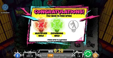 Lab of Madness - It's a Wild!: Free spins