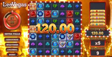 Leo Vegas Cluster Gems: Winnings
