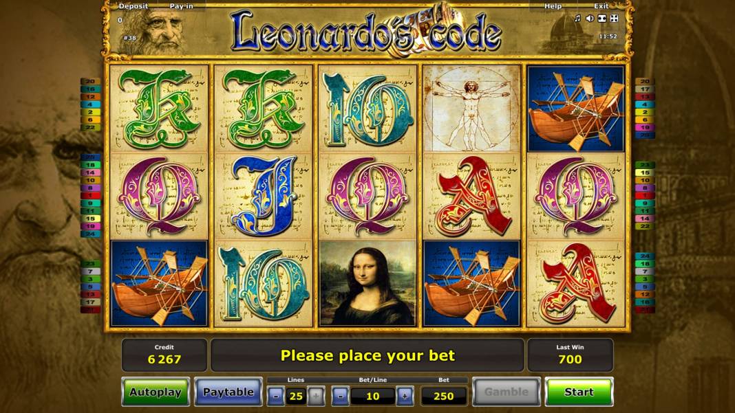 Leonardo’s Code slot