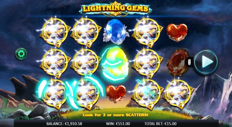 Play Lightning Gems slot CA