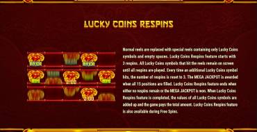 Lucky Coins: Free spins and/or respins