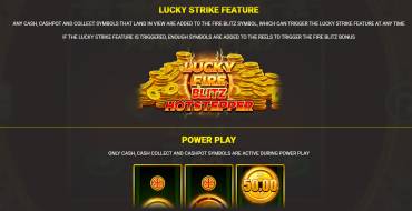 Lucky Fire Blitz Hotstepper: Bonus games