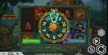 Luke E. Chance and the Inca Sun God: Free spins and/or respins