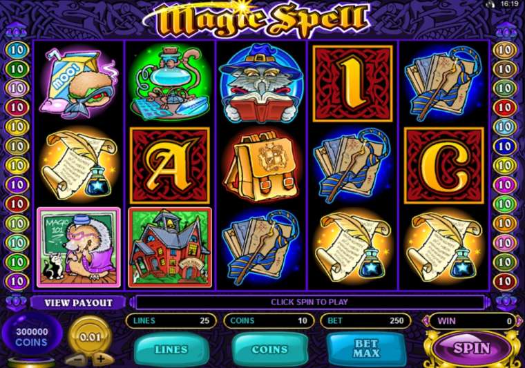 Play Magic Spell slot CA