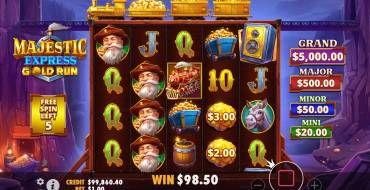 Majestic Express Gold Run: Free spins