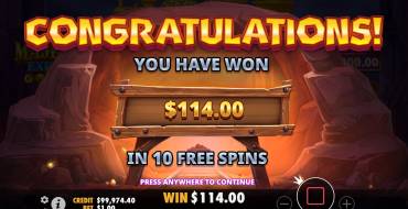Majestic Express Gold Run: Winnings