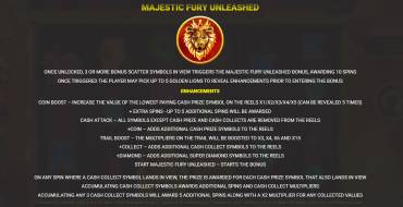 Majestic Fury Megaways Unleashed: Bonus games