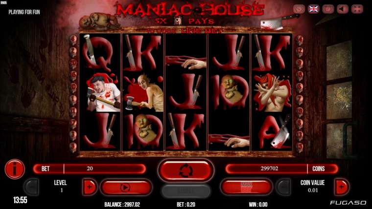 Play Maniac House slot CA