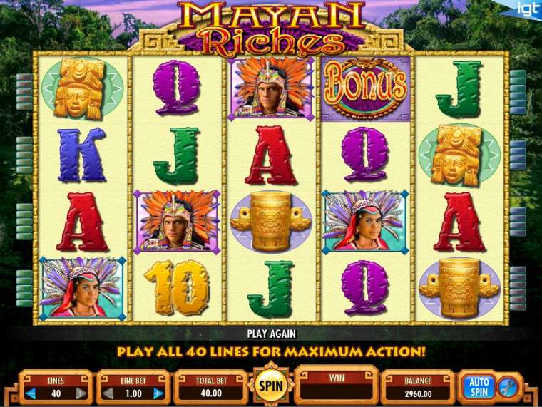 Play Mayan Riches slot CA