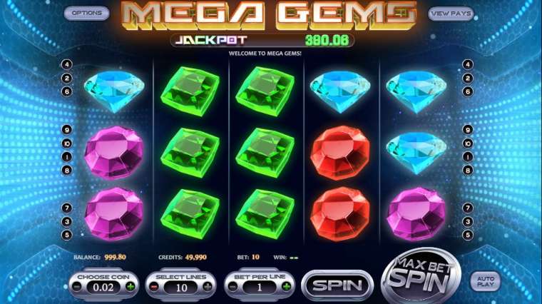 Play Mega Gems slot CA