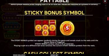 Mexican Coins: Payout table