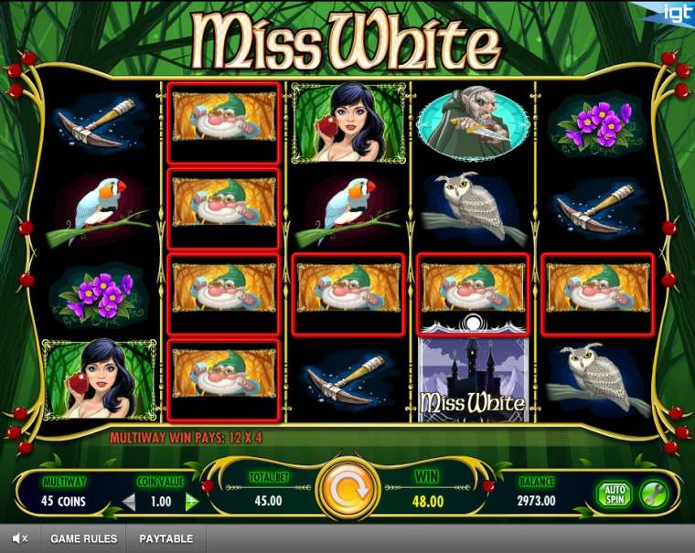 Play Miss White slot CA