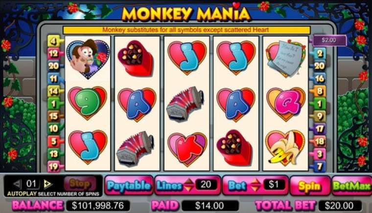 Play Monkey Mania slot CA