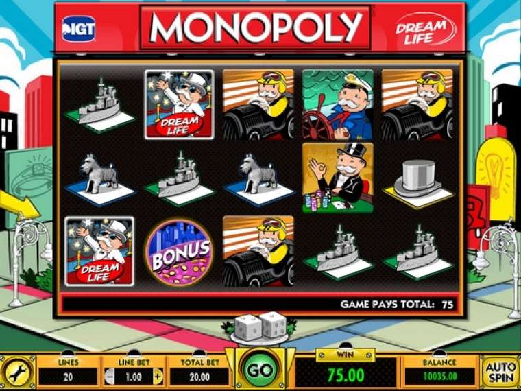 Play Monopoly – Dream Life slot CA