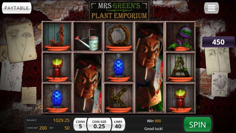 Play Mrs. Green’s Plant Emporium slot CA