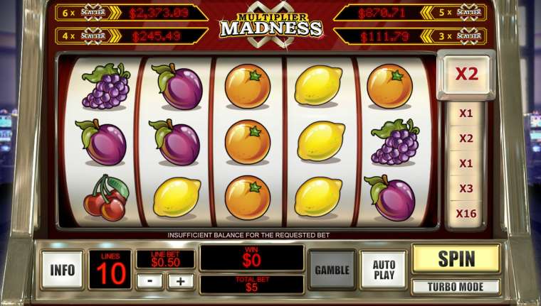 Play Multiplier Madness slot CA