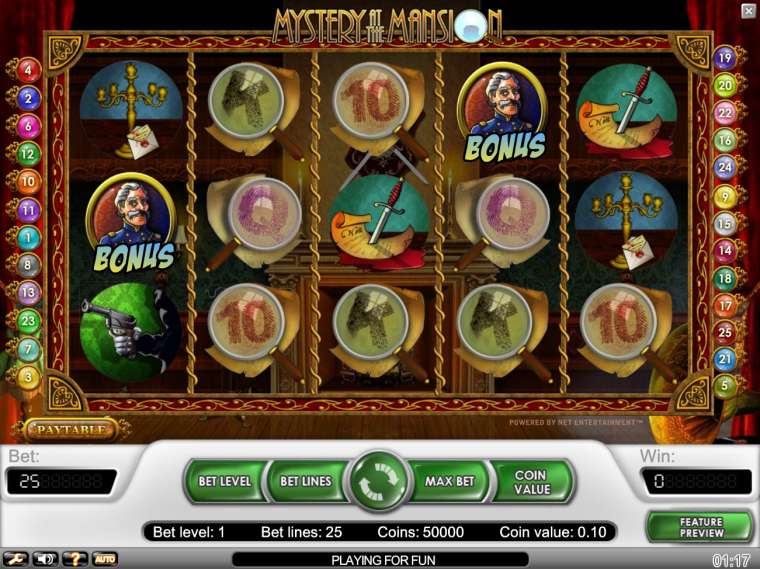 Play Mystery Mansion slot CA