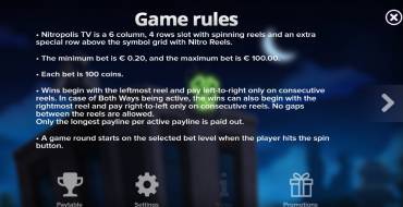 Nitropolis TV: Rules