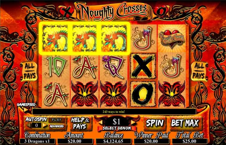 Play Noughty Crosses slot CA