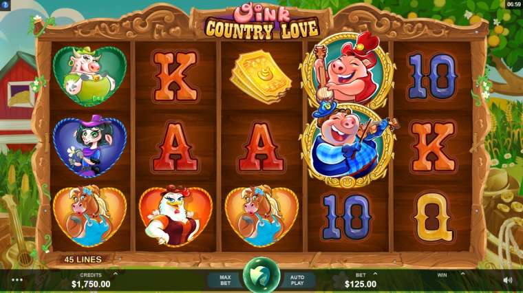 Play Oink Country Love slot CA