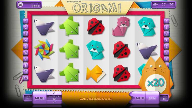 Play Origami slot CA