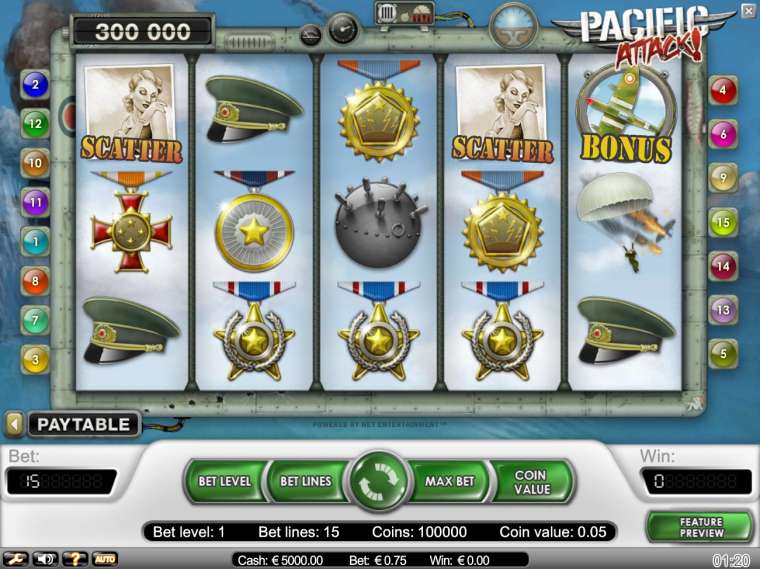 Play Pacific Attack slot CA