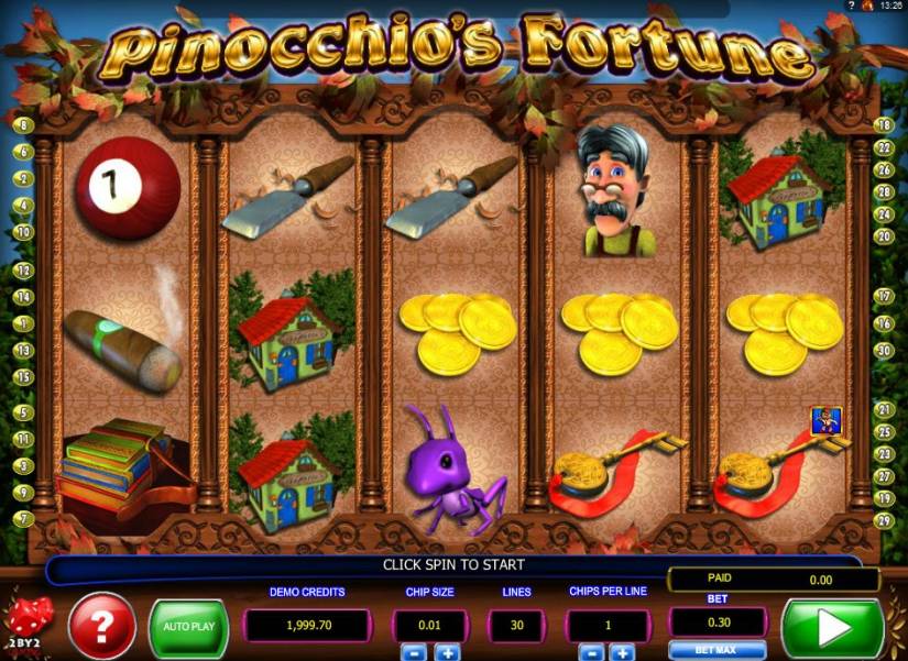 Pinocchio’s Fortune slot