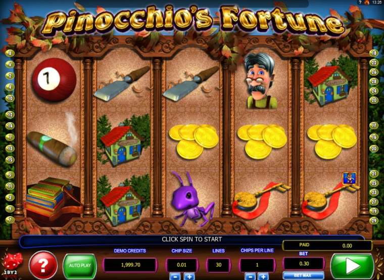 Play Pinocchio’s Fortune slot CA