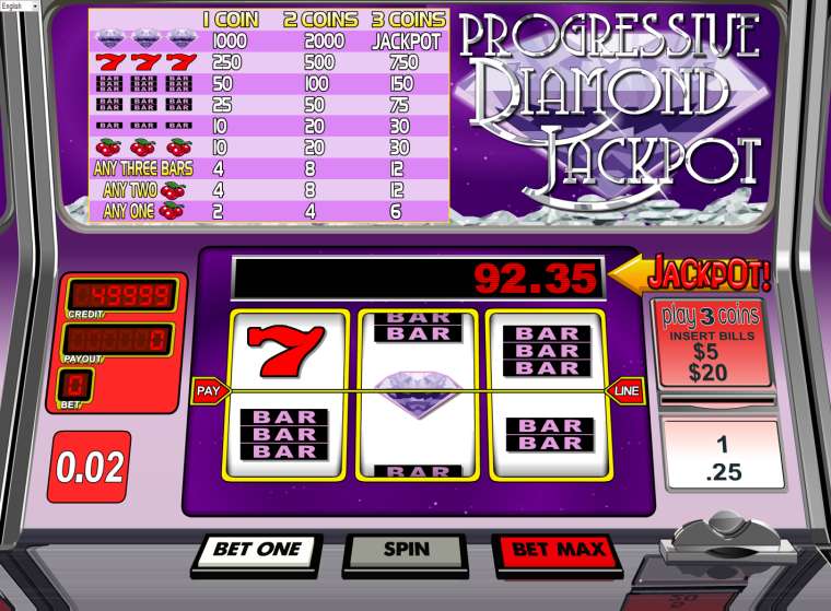 Play Progressive Diamond Jackpot slot CA