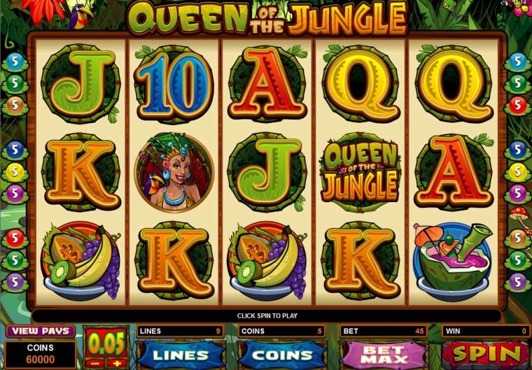 Play Queen of the Jungle slot CA