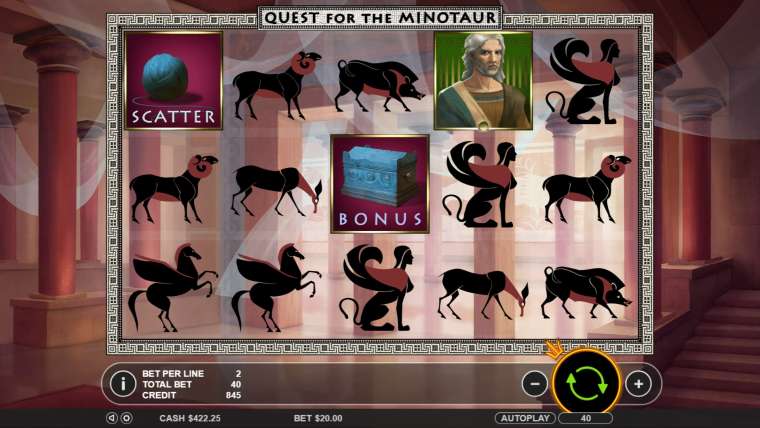 Play Quest for the Minotaur slot CA