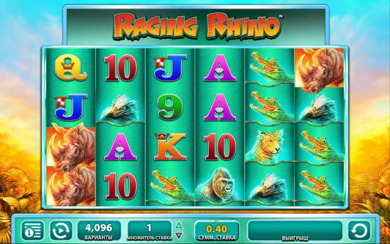 Play Raging Rhino slot CA