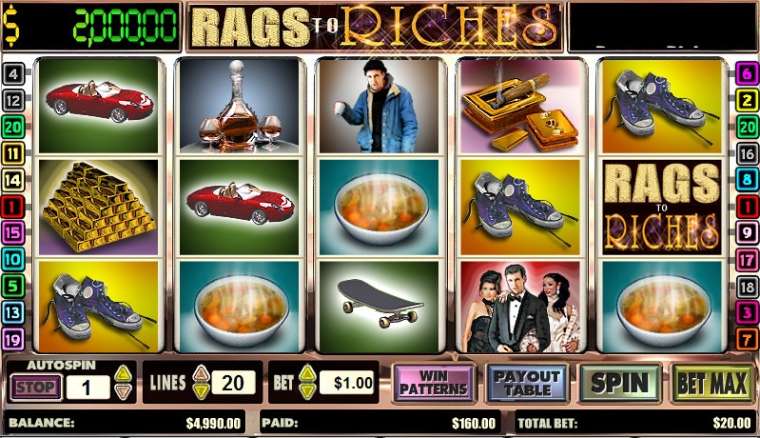 Play Rags to Riches slot CA
