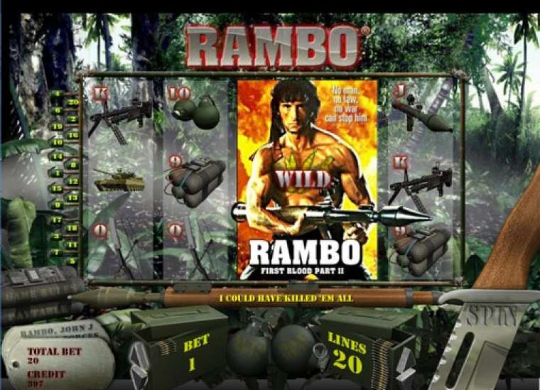 Play Rambo slot CA