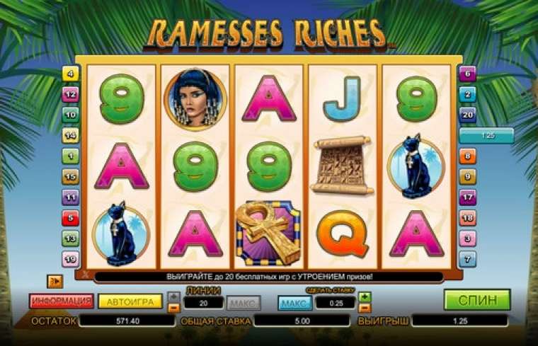Play Ramesses Riches slot CA